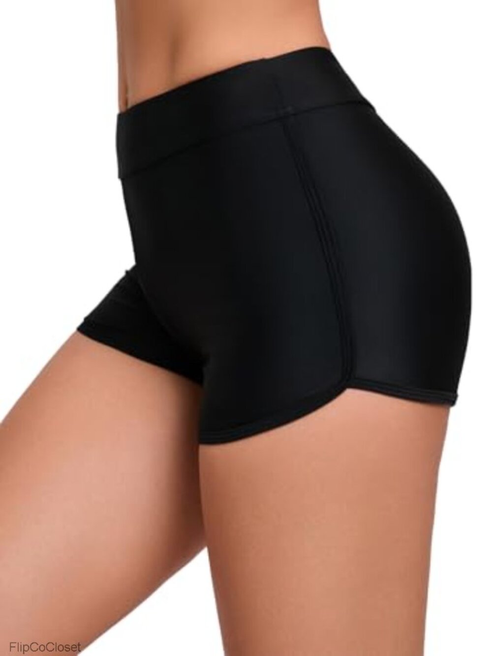 High Waist Swim Shorts Women Tummy Control Bathing Suit Bottoms Surf Board